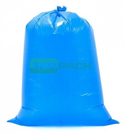 Мешки для мусора 120 литров, 30 мкм, 25 шт, ПСД, синие, 70x110 см, 2 слоя, Премиум - Вид 2